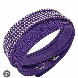 SWAROVSKI purple double bracelet